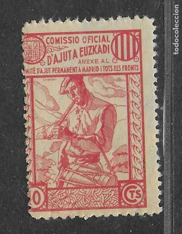Sellos: VI&Ntilde;ETA.- 10 CTS- AJUT A EUZKADI.-VER FOTOS