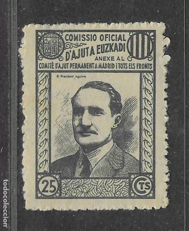 Sellos: VI&Ntilde;ETA.- 25 CTS- AJUT A EUZKADI.-VER FOTOS