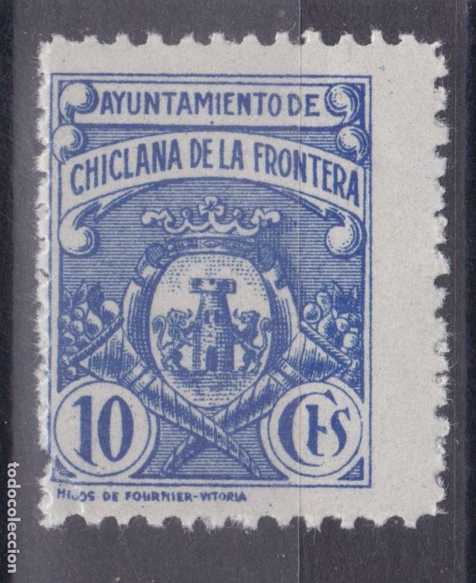 Sellos: SS3- Fiscales Locales . Ayuntamiento CHICLANA de la FRONTERA 10 Cts ** Sin Fijasellos.