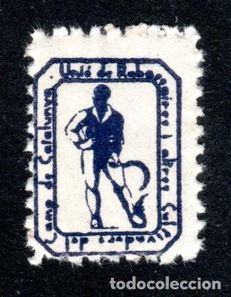 Sellos: UNI&Oacute; DE RABASSAIRES I ALTRES CULTIVADORS DEL CAMP DE CATALUNYA. LEER LA DESCRIPCI&Oacute;N. MUY RARO.