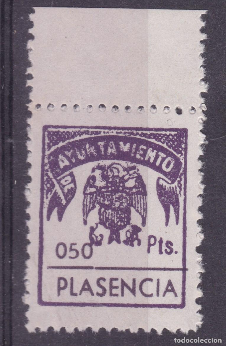 Sellos: SS11- FISCALES LOCALES Ayuntamiento PLASENCIA 0.50 Ptas ** Sin Fijasellos . LUJO