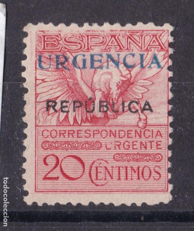 Sellos: SS41-Emisiones Locales REPUBLICANAS Urgente ALMERIA 8 * Ligera se&ntilde;al de fijasellos