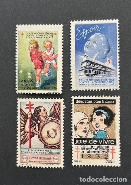 Sellos: vi&ntilde;etas antituberculosis Francia