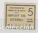 Sellos: CASSA DE LA SELVA, 5 CTS- VARIEDAD DE CIFRA 5 - VER FOTOS