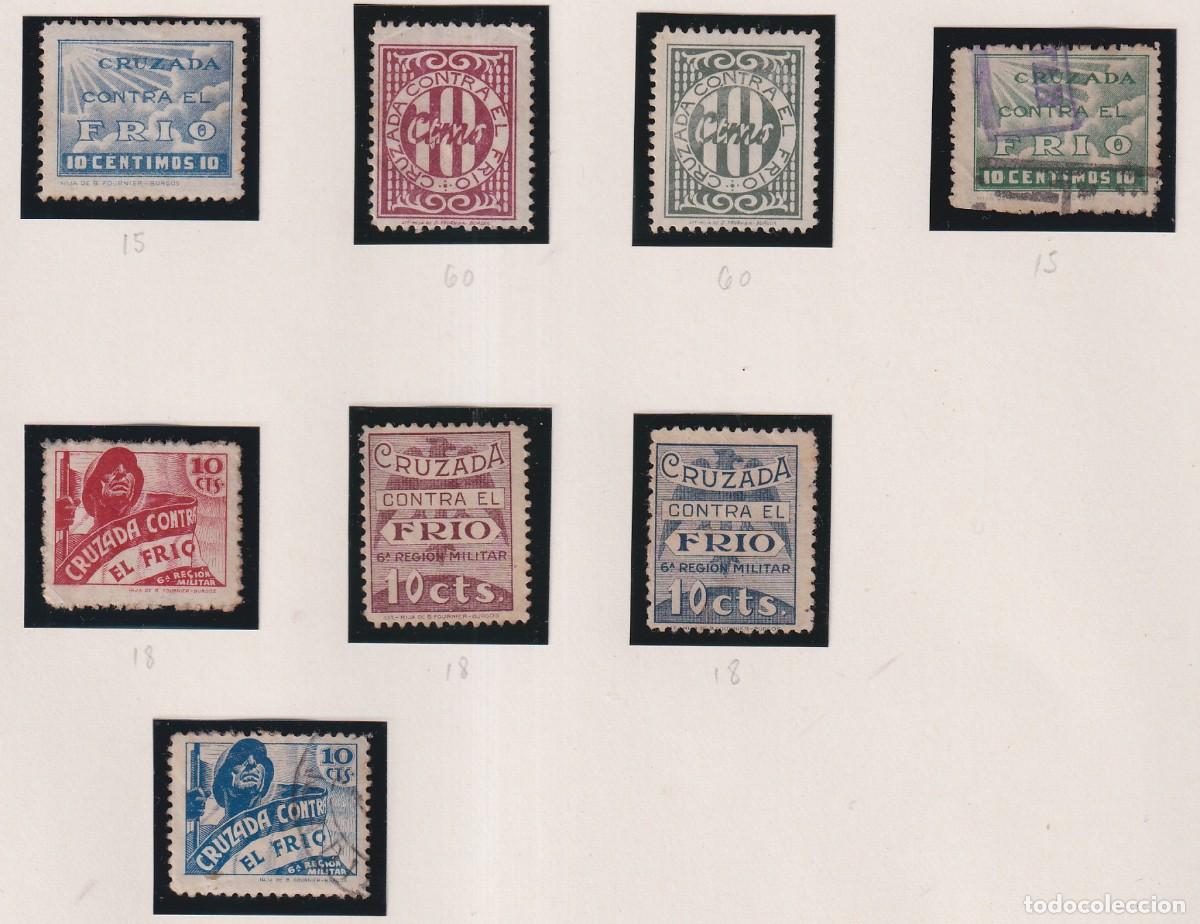 Sellos: CRUZADA CONTRA EL FRIO - LOTE DE 16 SELLOS - VER FOTOS ADICIONALES
