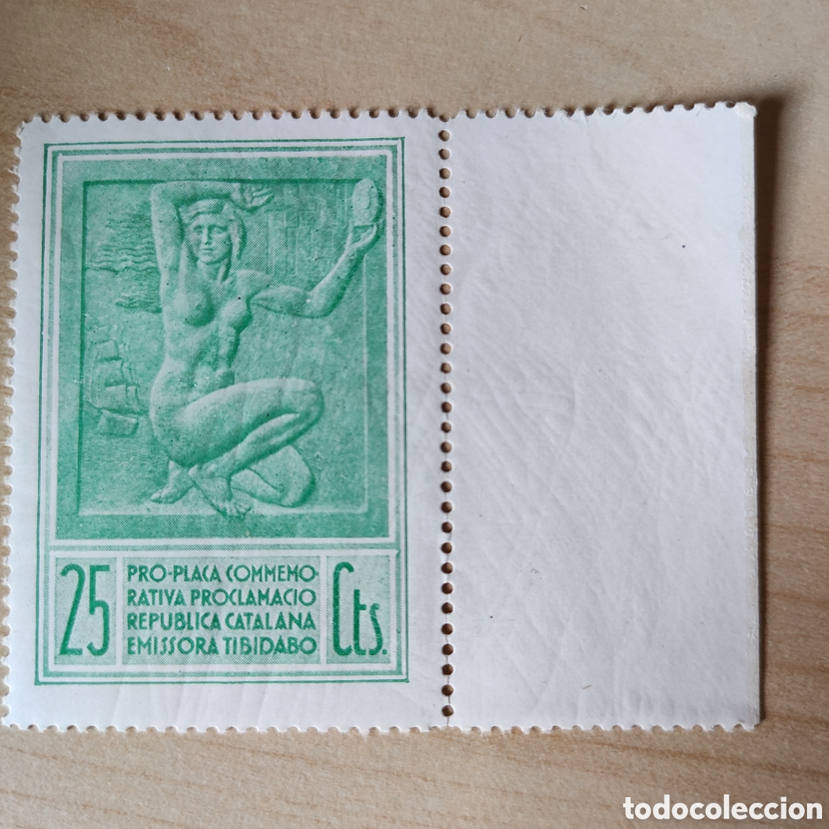 Sellos: a60 Catalunya Pro Placa Commemorativa Proclamaci&oacute; Emisora Tibidabo Allepuz 3364 Rep&uacute;blica Catalana