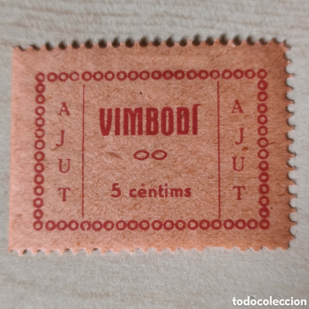 Sellos: a49 Tarragona Vimbod&iacute; Ajut 5 cts allepuz 1