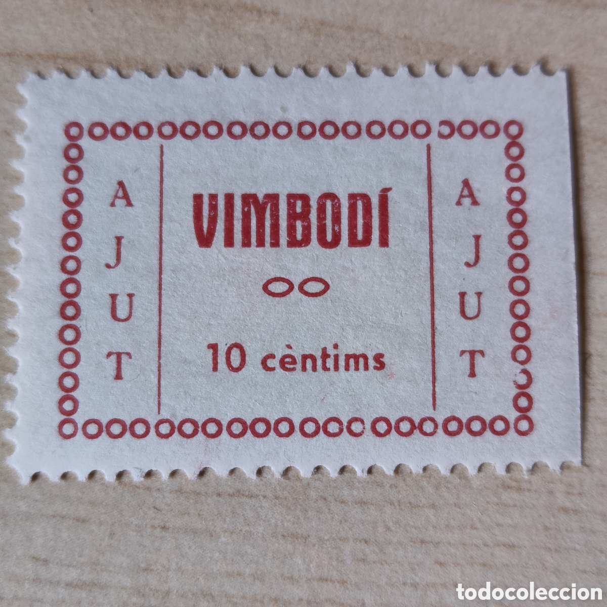Sellos: a49 Tarragona Vimbod&iacute; Ajut 10 cts allepuz 4