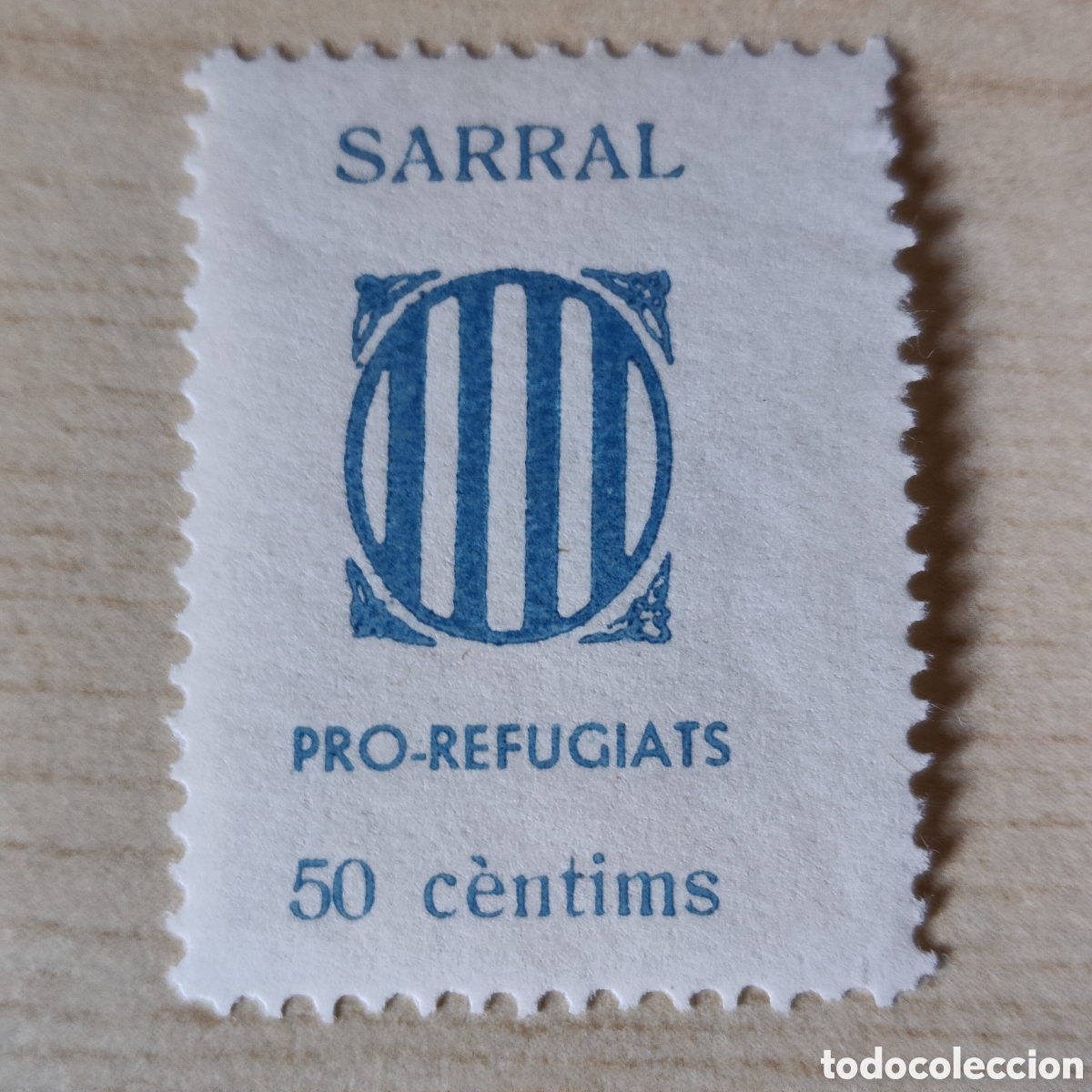Sellos: z49 Tarragona Sarral Pro Refugiats 50 cts allepuz 7 PRO-