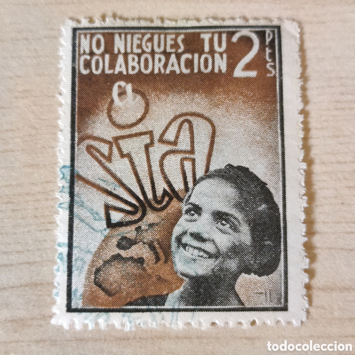 Sellos: y01 S.I.A. No niegues tu Colaboraci&oacute;n 2 ptas Allepuz 1303 Solidaridad Internacional Antifascista