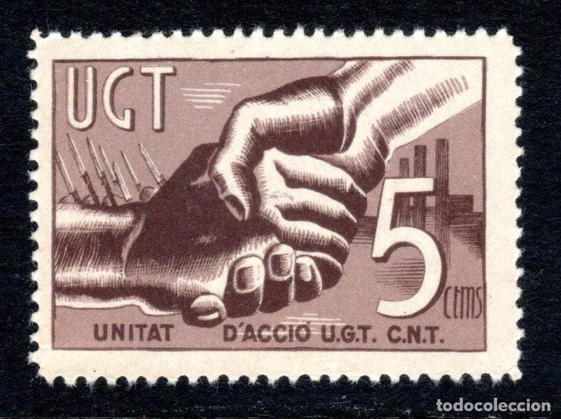 Sellos: U.G.T. UNITAT D'ACCI&Oacute; U.G.T.-C.N.T. ALLEPUZ 1033.