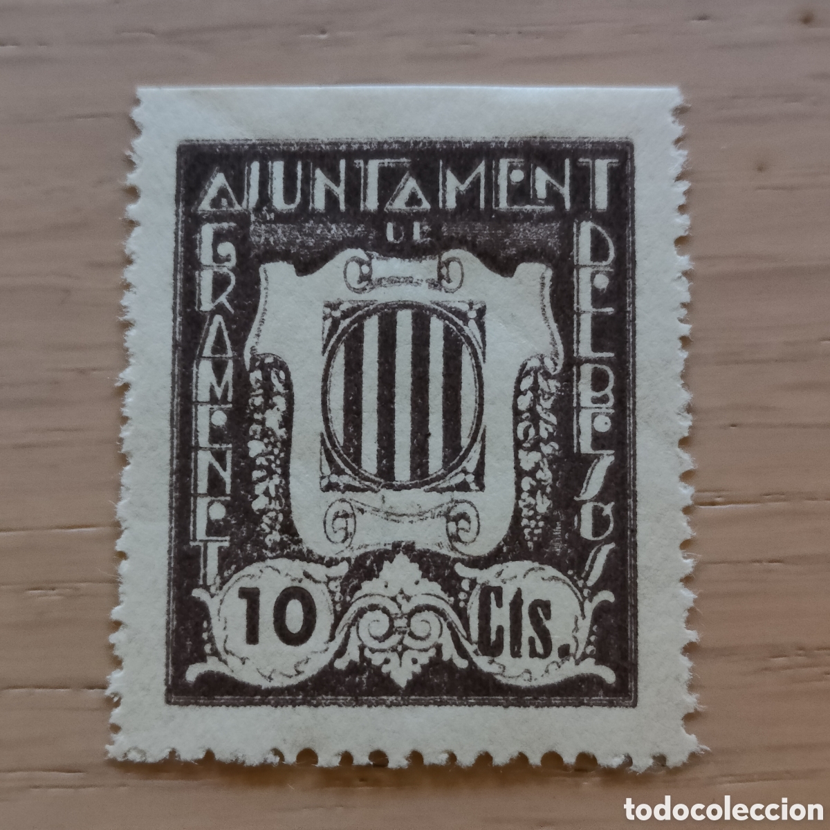 Sellos: Santa Coloma de Gramenet Barcelona 10 cts Gramenet N&Uacute;MERO BAJO