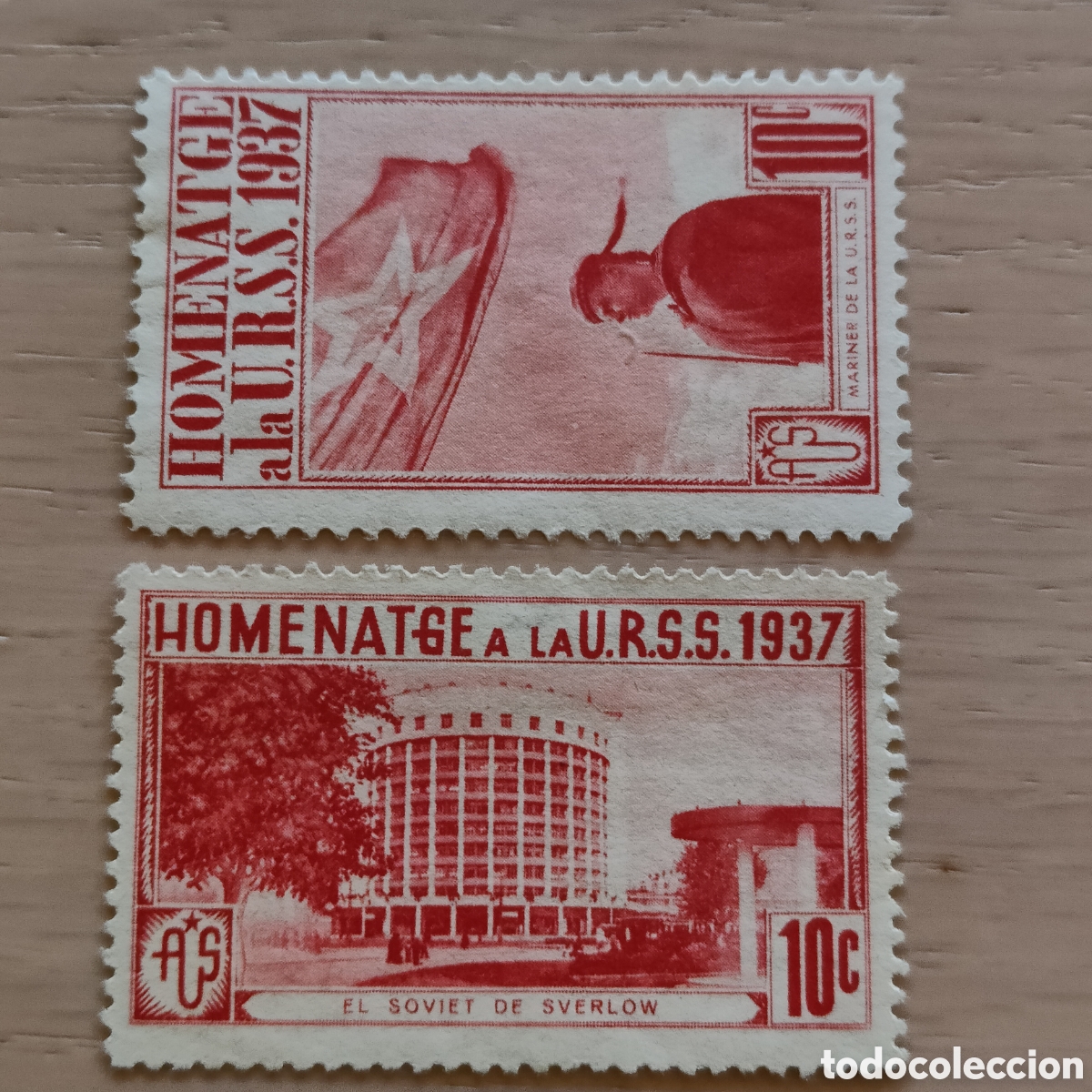 Sellos: y03 Homenatge a la U.R.S.S. amigos de la Uni&oacute;n Sovi&eacute;tica URSS AUS