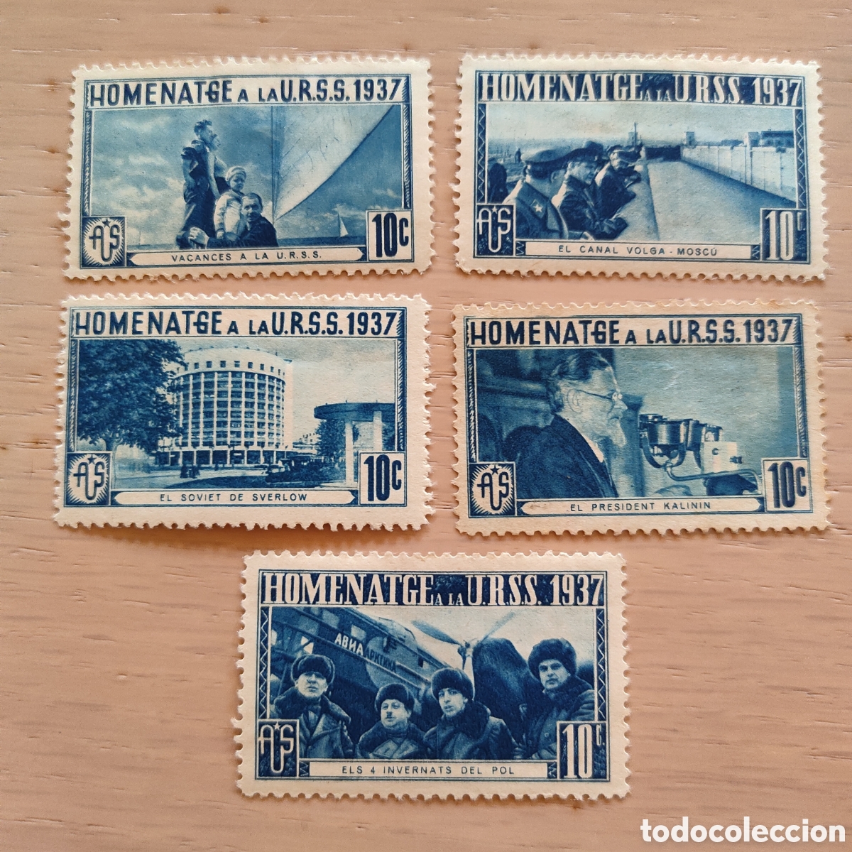 Sellos: y03 Homenatge a la U.R.S.S. Amigos de la Uni&oacute;n Sovi&eacute;tica URSS AUS