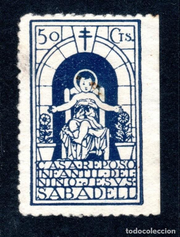 Sellos: SABADELL. CASA REPOSO INFANTIL DEL NI&Ntilde;O JES&Uacute;S.