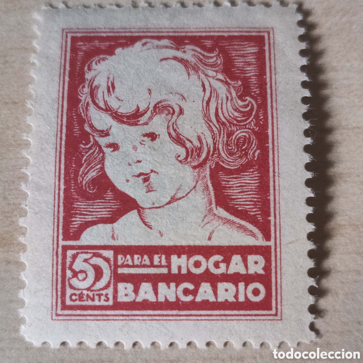 Sellos: y02 Para el Hogar Bancario Allepuz 2389it MANCHA LABIO montep&iacute;o Hu&eacute;rfanos banca