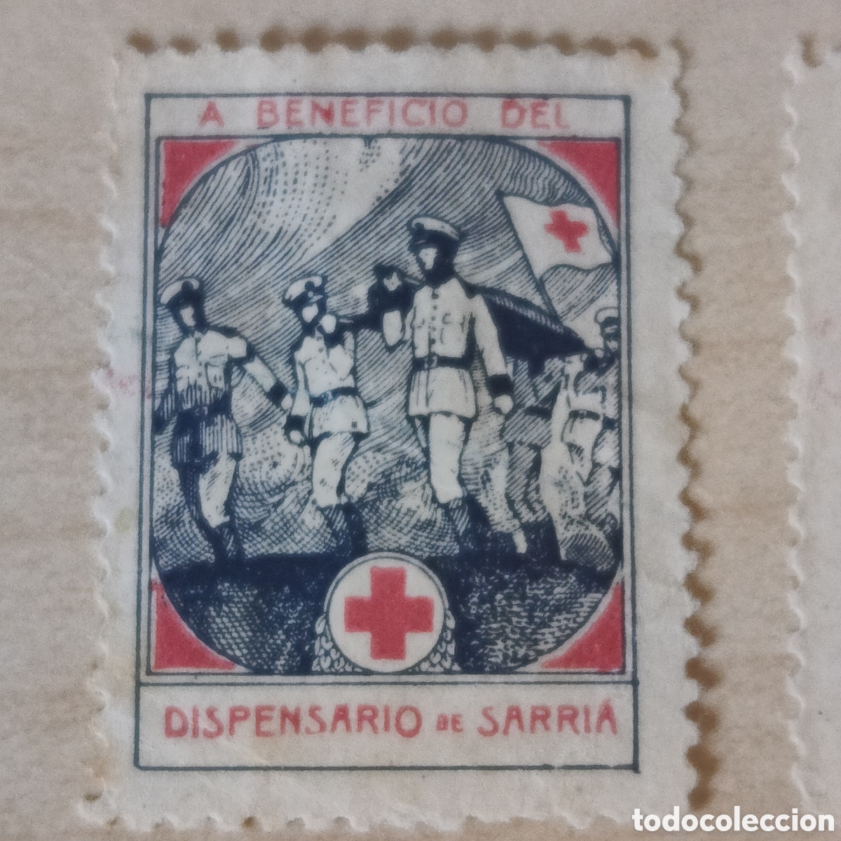 Sellos: y02 A Beneficio del Dispensario de Sarria Barcelona 2 sellos