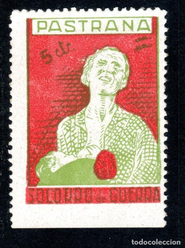 Sellos: PASTRANA (GUADALAJARA). SOCORRO DE GUERRA. 10 CTS.