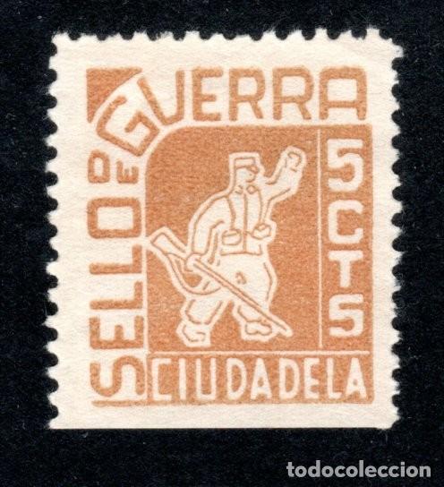 Sellos: CIUDADELA (MENORCA). SELLO DE GUERRA. 5 CTS.