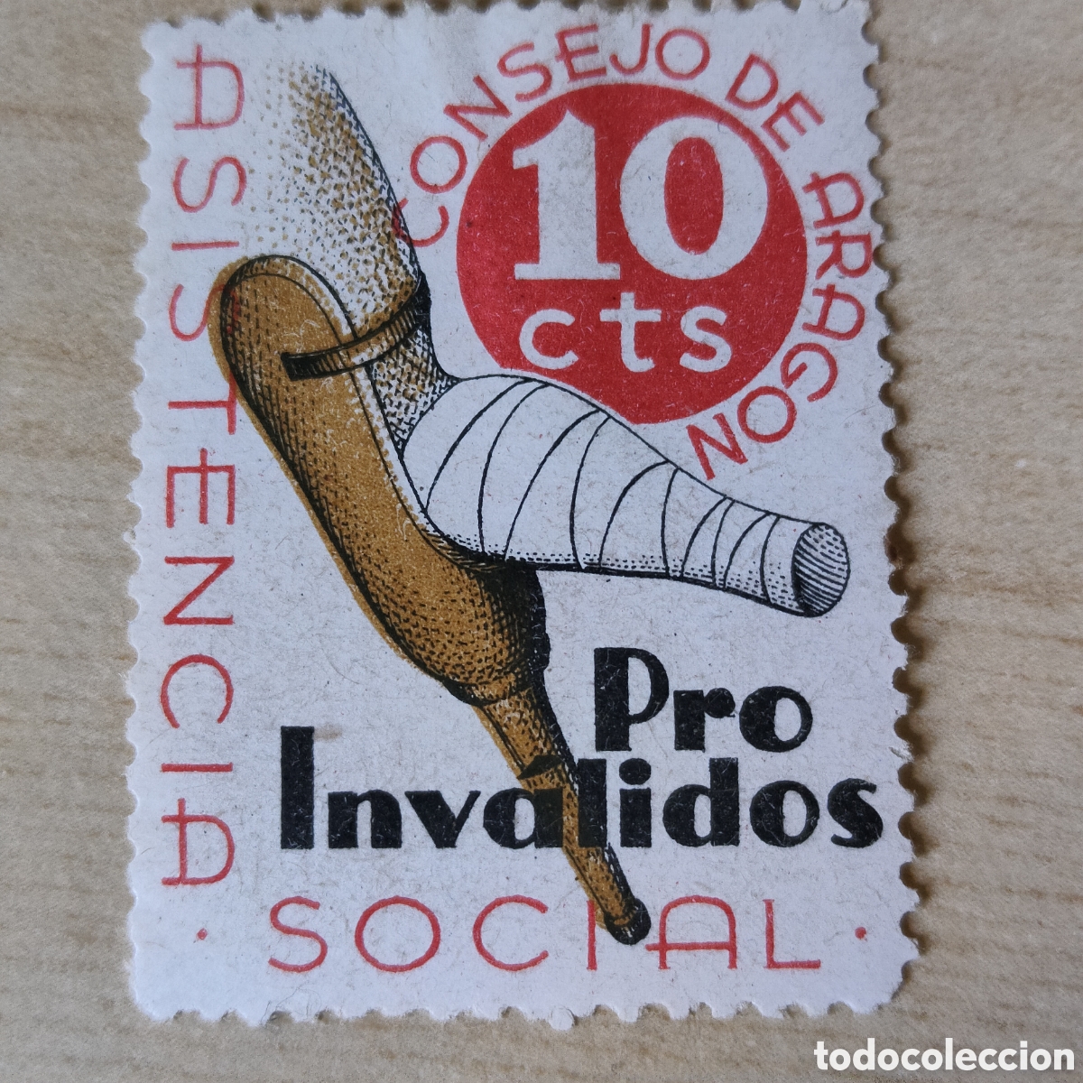 Sellos: y02 Pro Inv&aacute;lidos Consejo de Arag&oacute;n Asistencia Social Afinet 1552