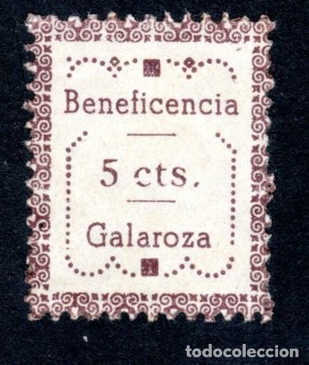Sellos: GALAROZA (HUELVA). BENEFICENCIA. 5 CTS.
