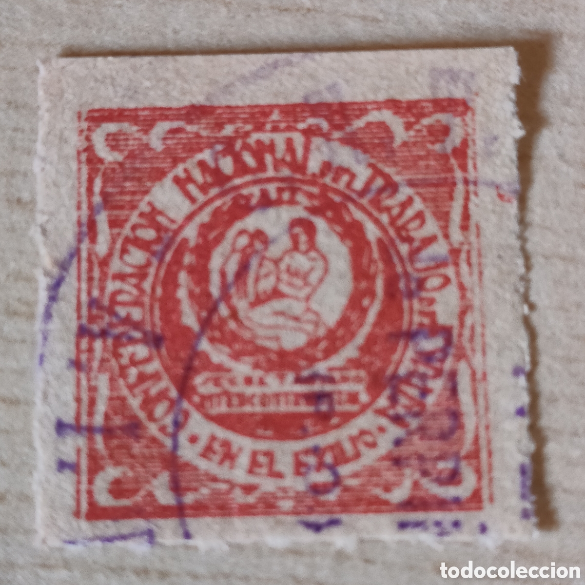 Sellos: y03 C.N.T. de Espa&ntilde;a en el exilio Allepuz 1879 Afinet 735 Confederaci&oacute;n Nacional del trabajo