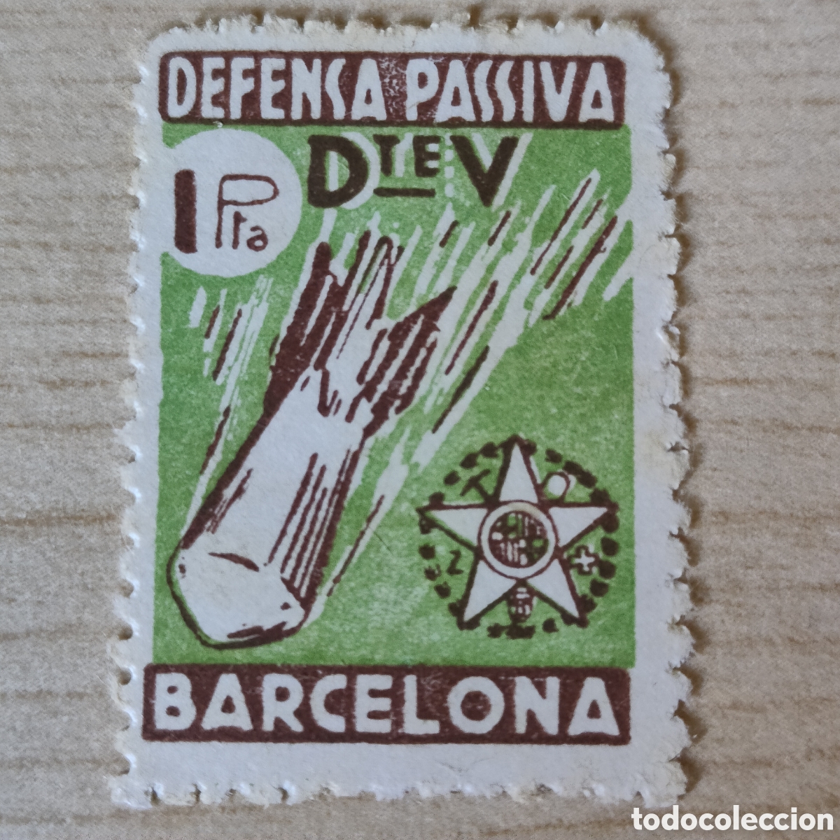 Sellos: y04 Barcelona Defensa Passiva 1 pta Allepuz 55 GG191