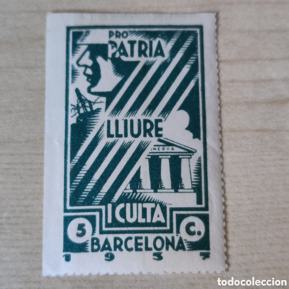 Sellos: y04 Barcelona Patria Lluire i Culta Allepuz 226 Verde