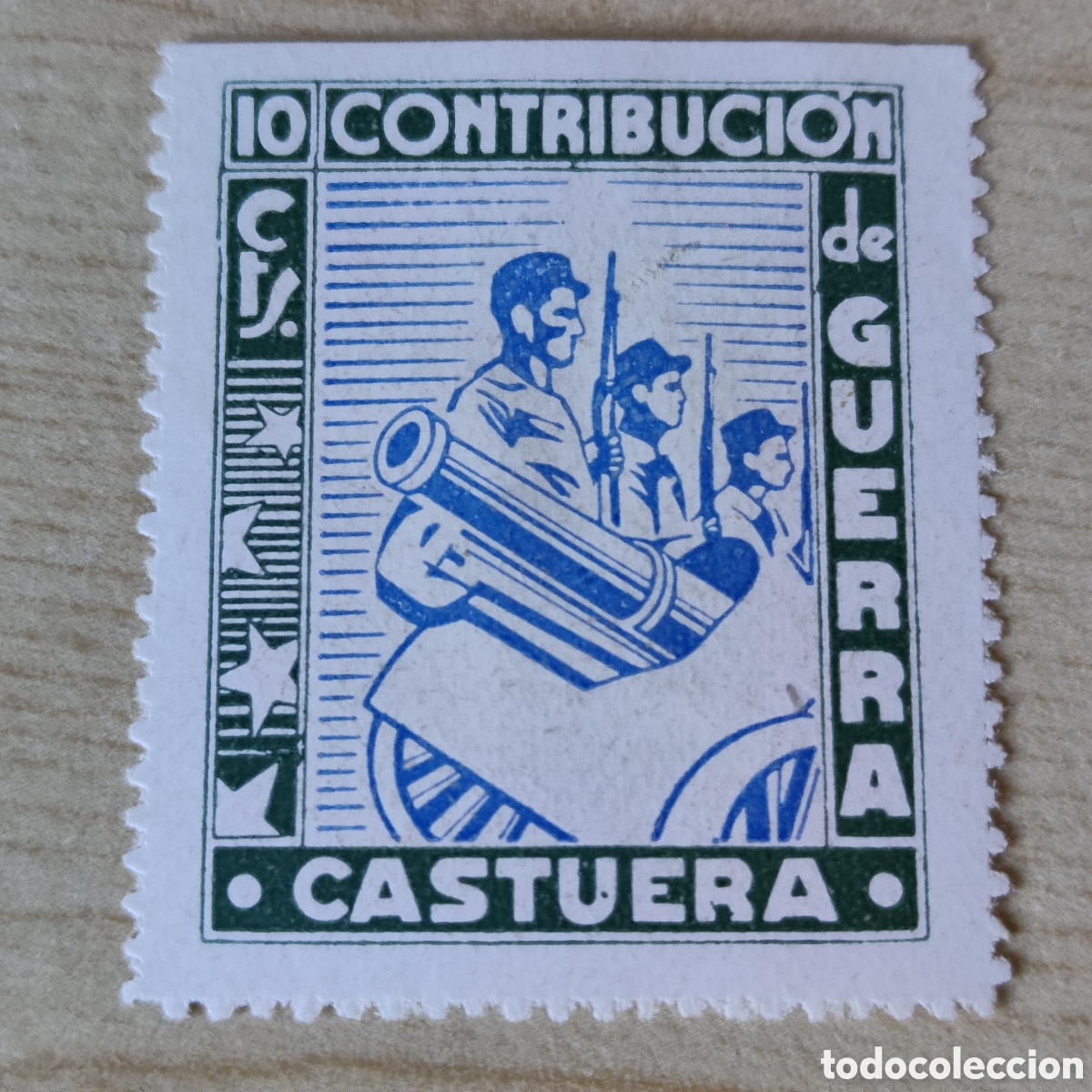 Sellos: y04 Badajoz Castuera Contribuci&oacute;n de guerra