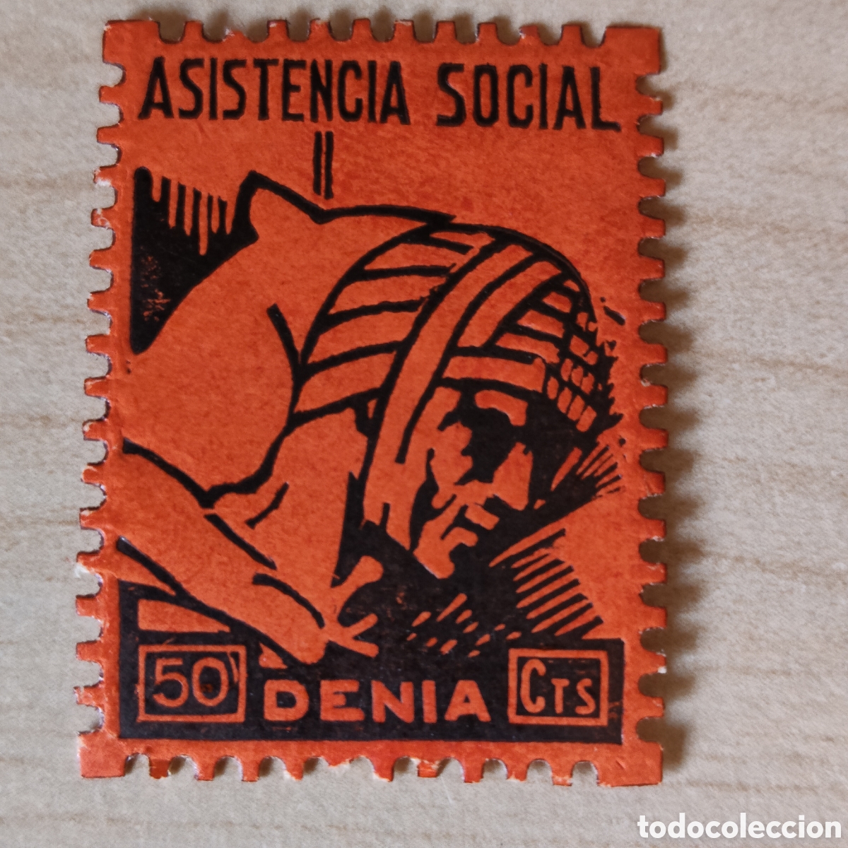 Sellos: y05 Alicante Denia Asistencia Social 50 cts Allepuz 29 GG450 tipo I ESCASO