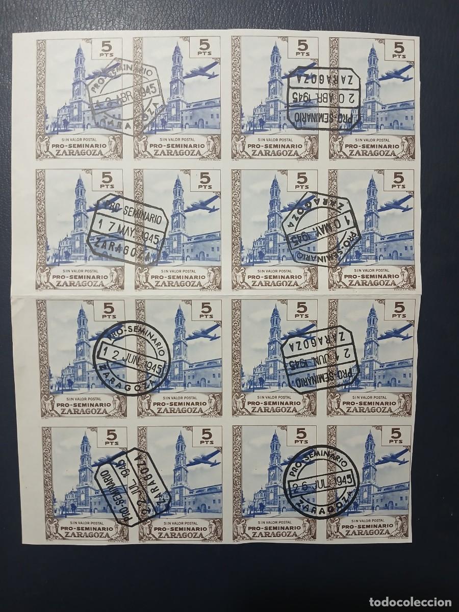 Sellos: PRO SEMINARIO DE ZARAGOZA 5 PTS USADOS