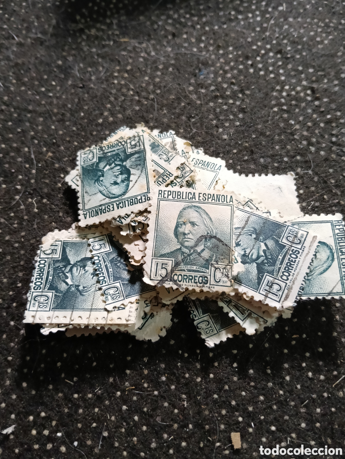 Briefmarken: Lote de m&aacute;s de 60 sellos de Concepci&oacute;n Arenal. Sello de 15 cts. 1935