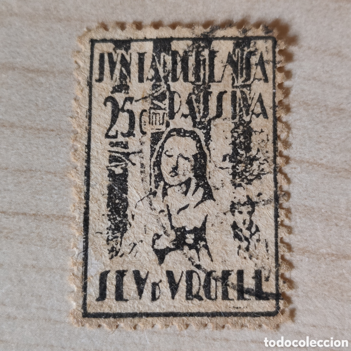 Sellos: y05 Lleida La Seu d Urgell Junta de Defensa Passiva 25 cts Seo