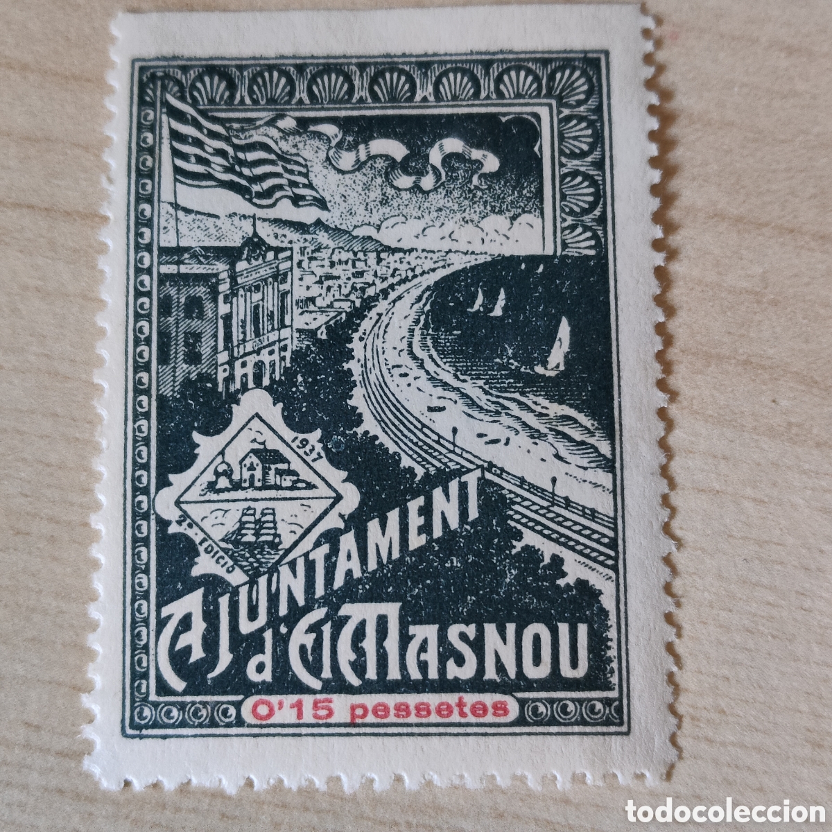 Sellos: y06 Barcelona El Masnou Ajuntament 0,15 ptas pessetes