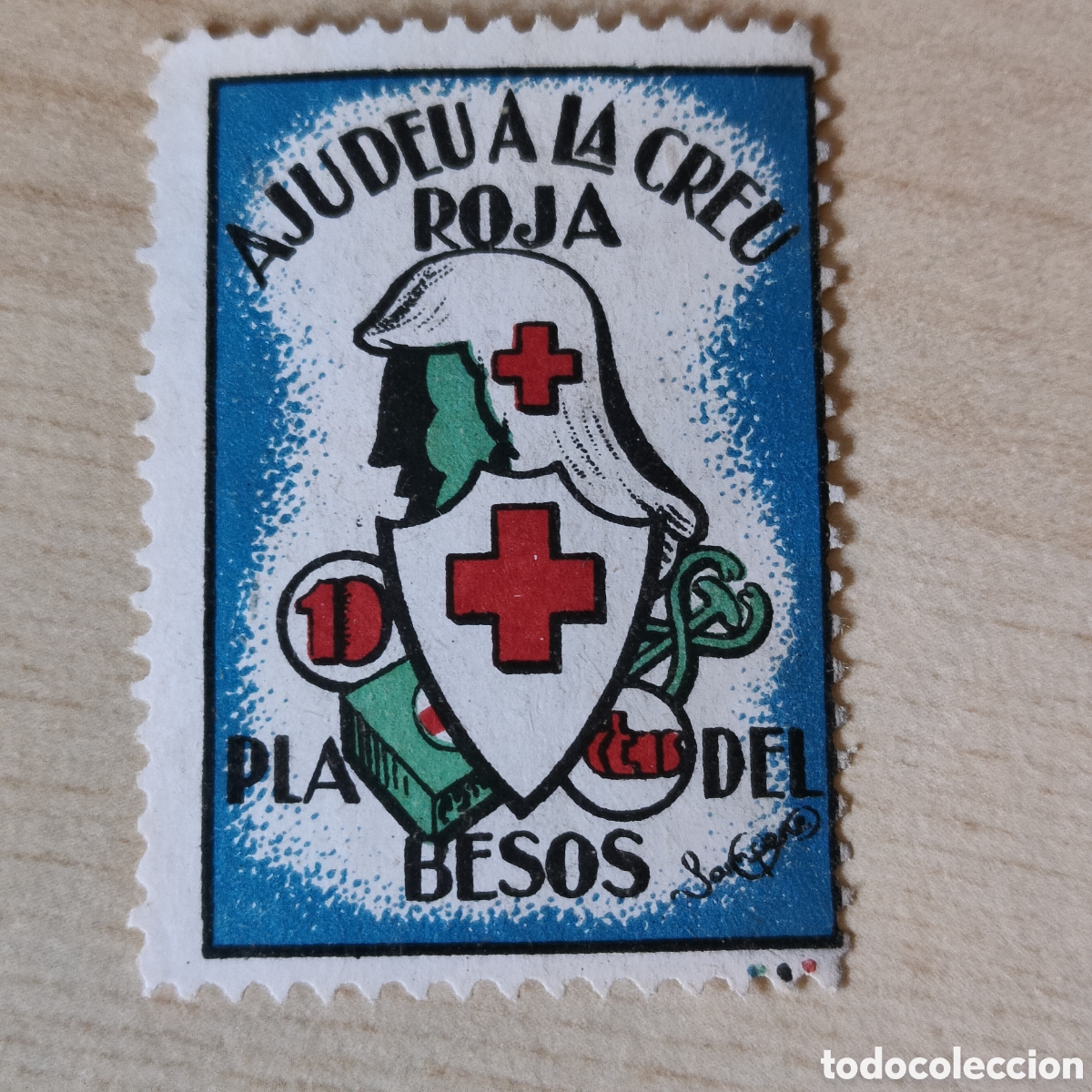 Sellos: y06 Barcelona Pla del Besos Ajudeu a la Creu Roja GG1093 Sant Adri&agrave;