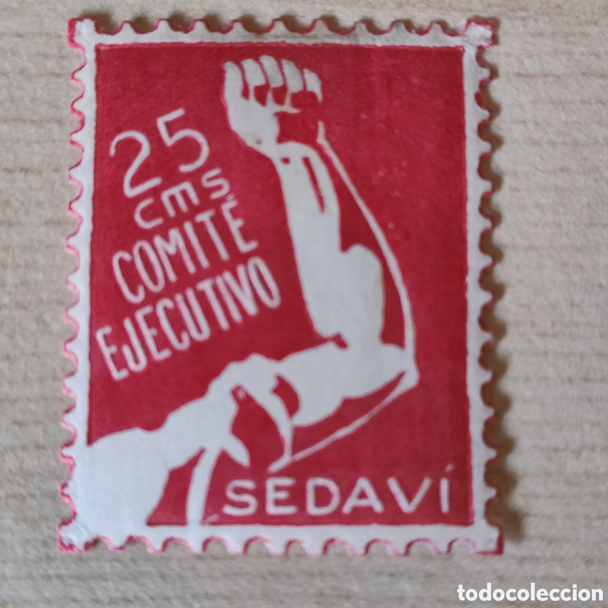 Sellos: Cpex MUY DIFICIL Valencia Sedav&iacute; Comit&eacute; Ejecutivo 25 cts Allepuz 1 GG1228