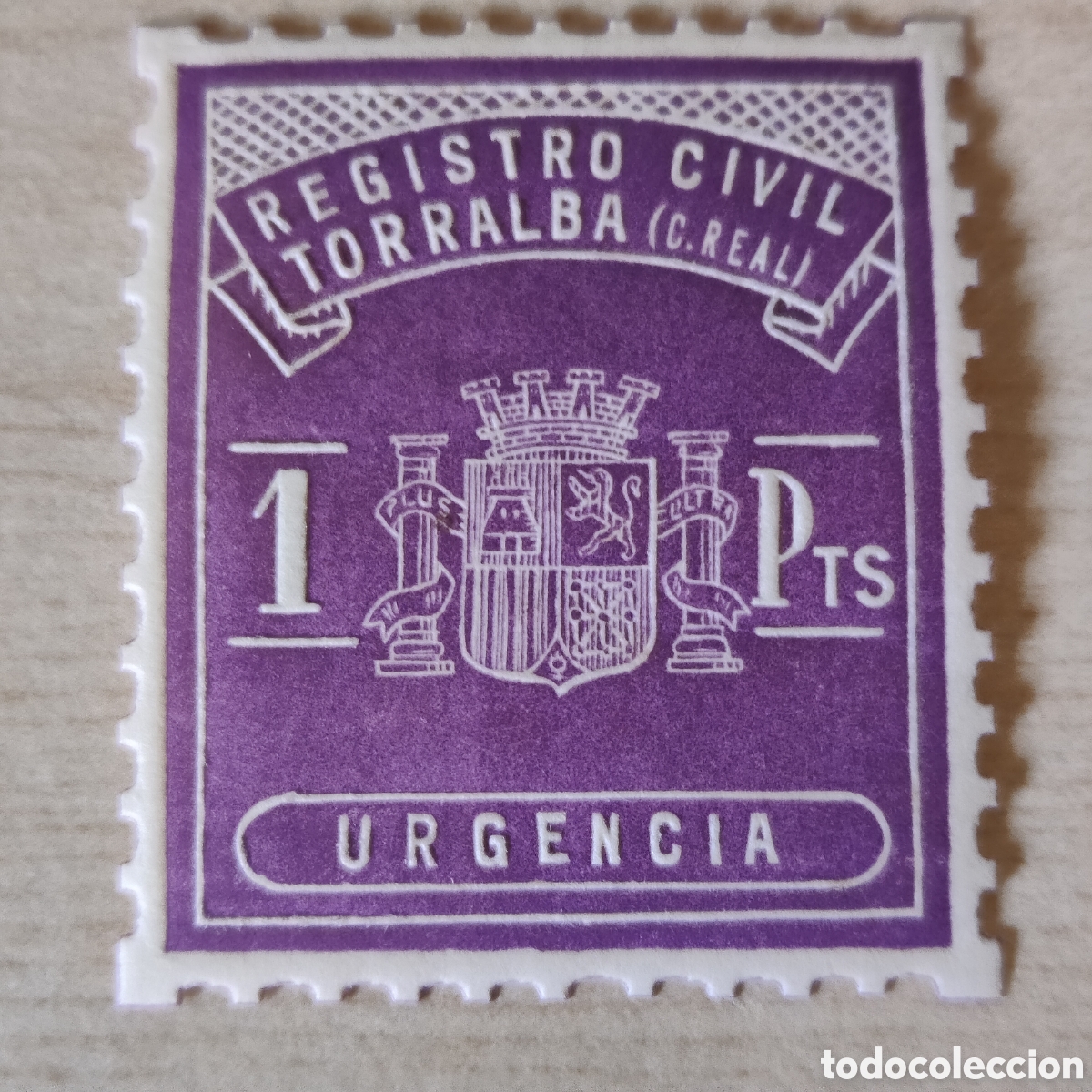Sellos: y06 Ciudad Real Torralba Registro civil 1 pta pts
