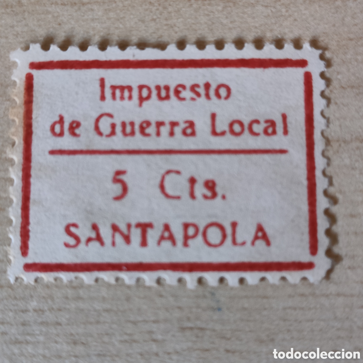 Sellos: y06 Alicante Santa Pola Impuesto de guerra local 5 cts