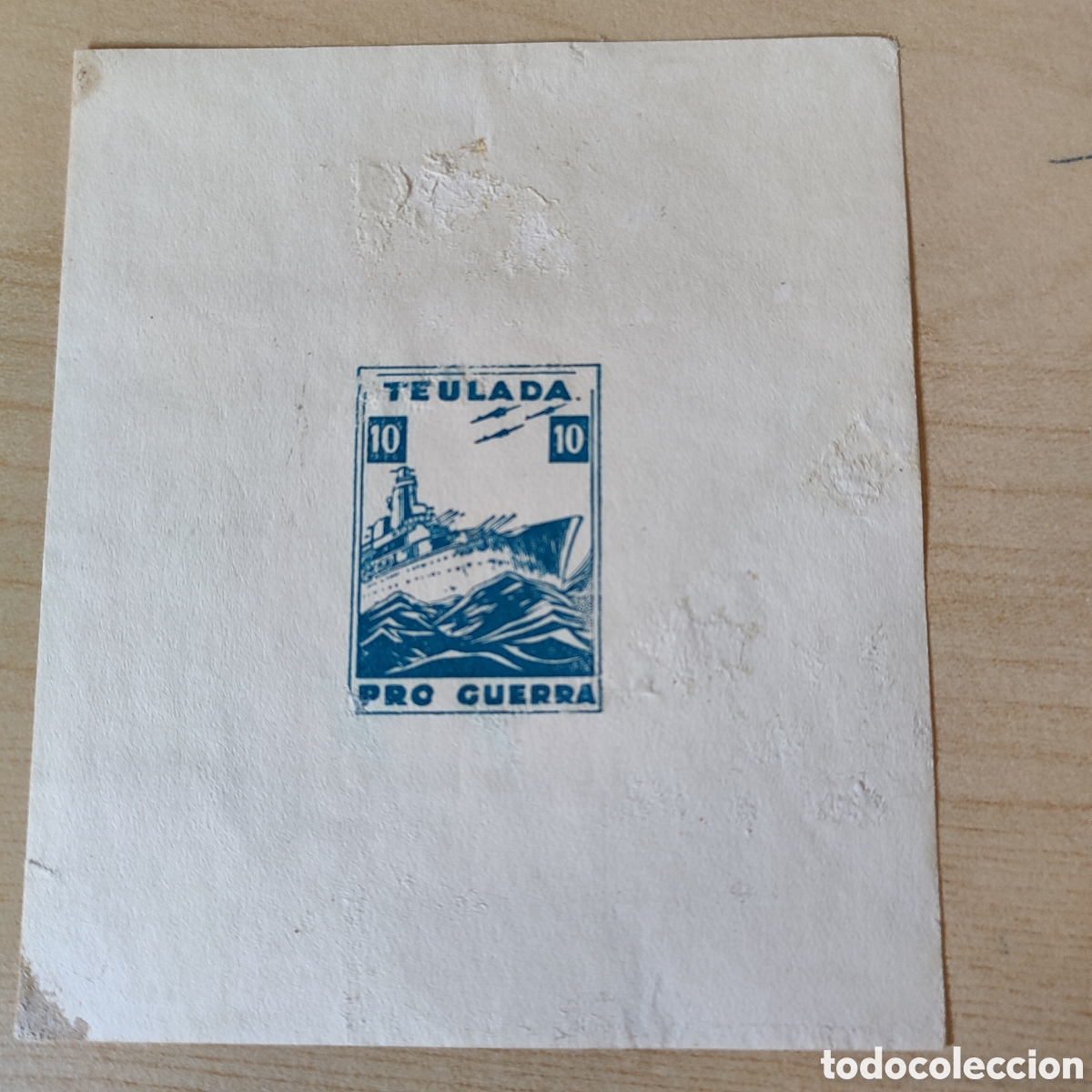 Sellos: y06 Alicante Teulada Pro guerra hojita