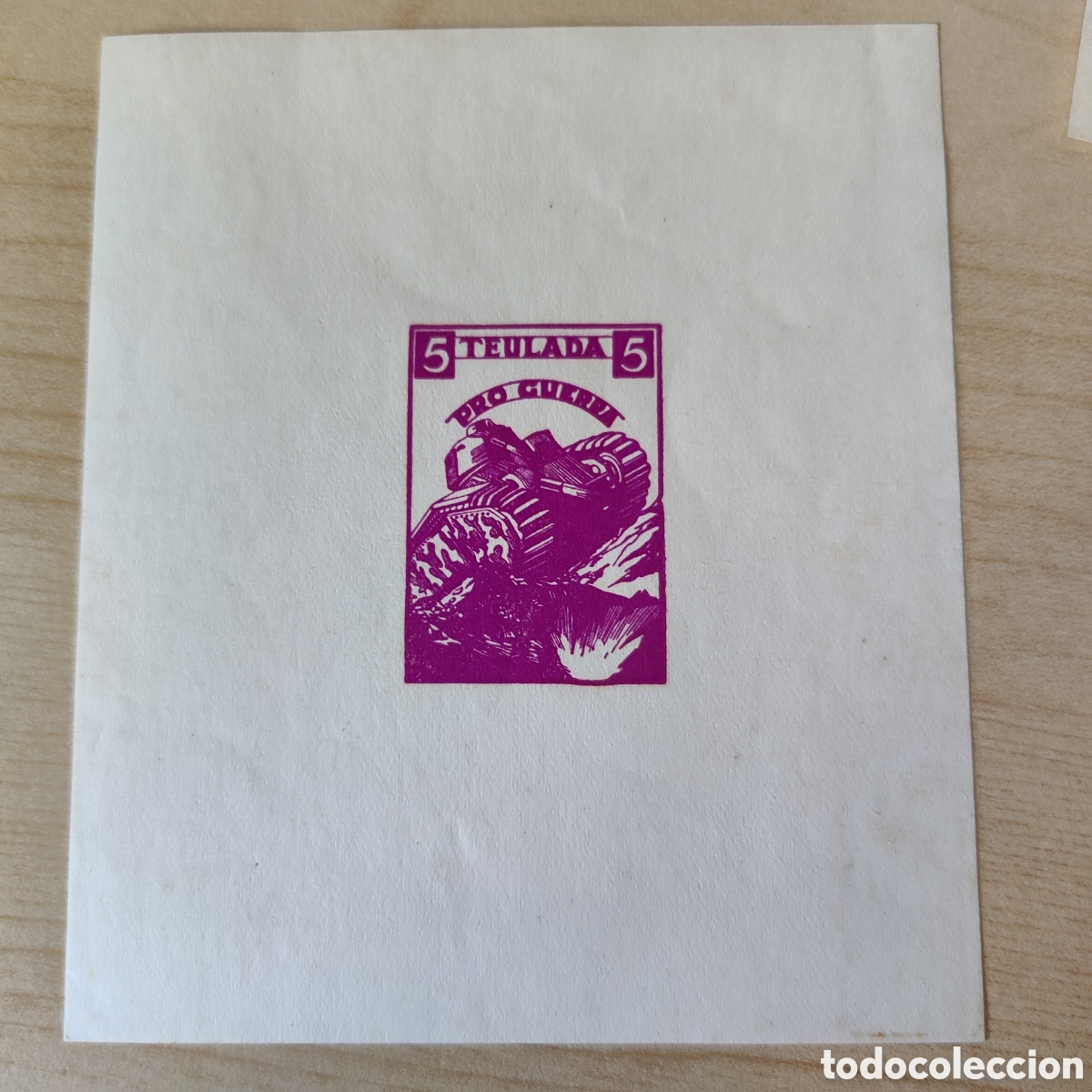 Sellos: y06 Alicante Teulada Pro Guerra hojita