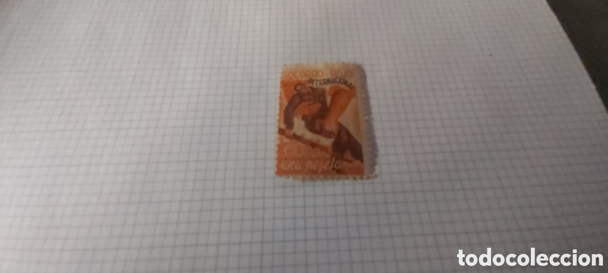 Sellos: Guerra Civil SOCORRO ROJO INTERNACIONAL - Solidaridad Valor una peseta. Sin fijasellos