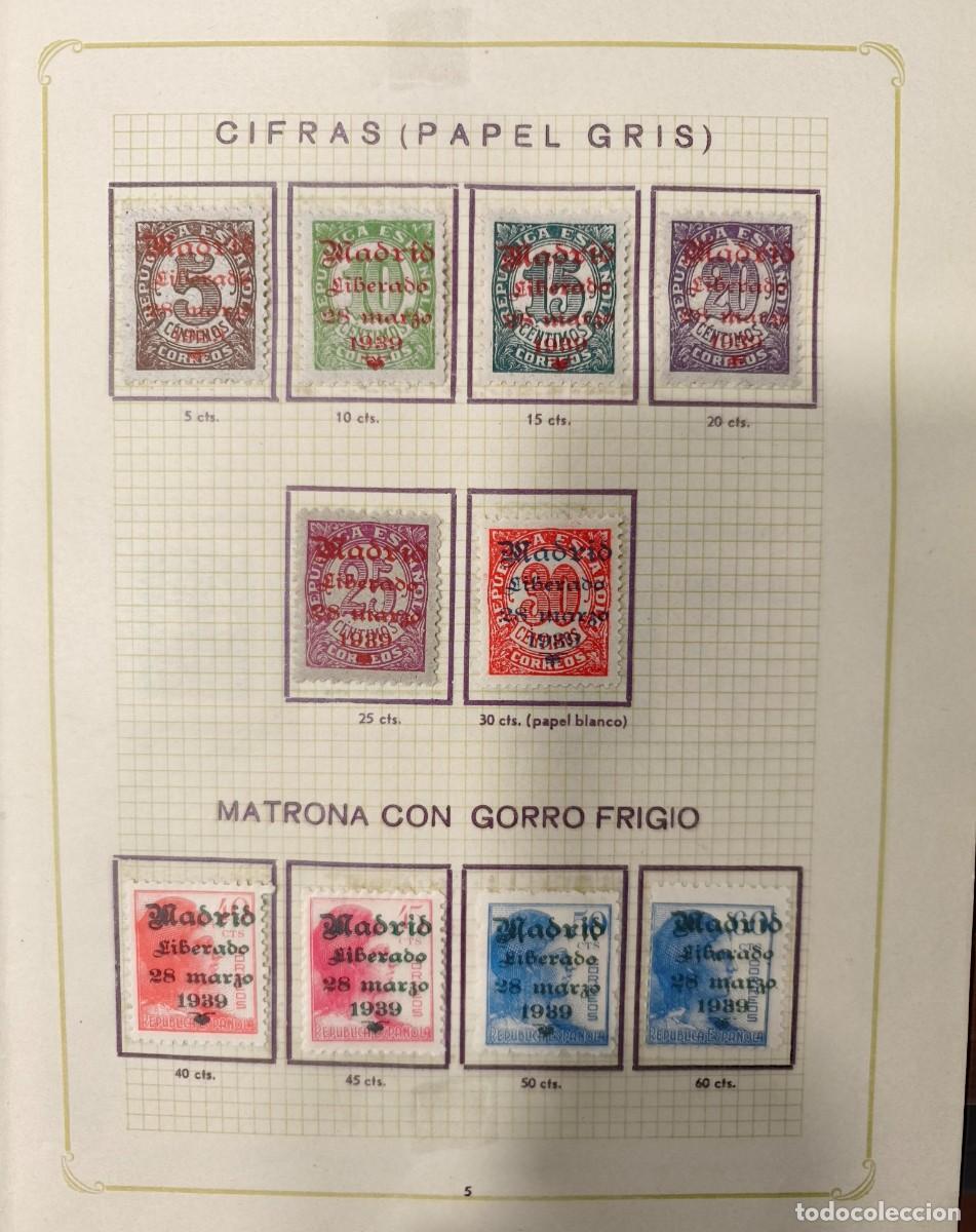 Sellos: MADRID. EMISIONES PATRIOTICAS DE MADRID, LIBRO CONMEMORATIVO CON 59 SELLOS.