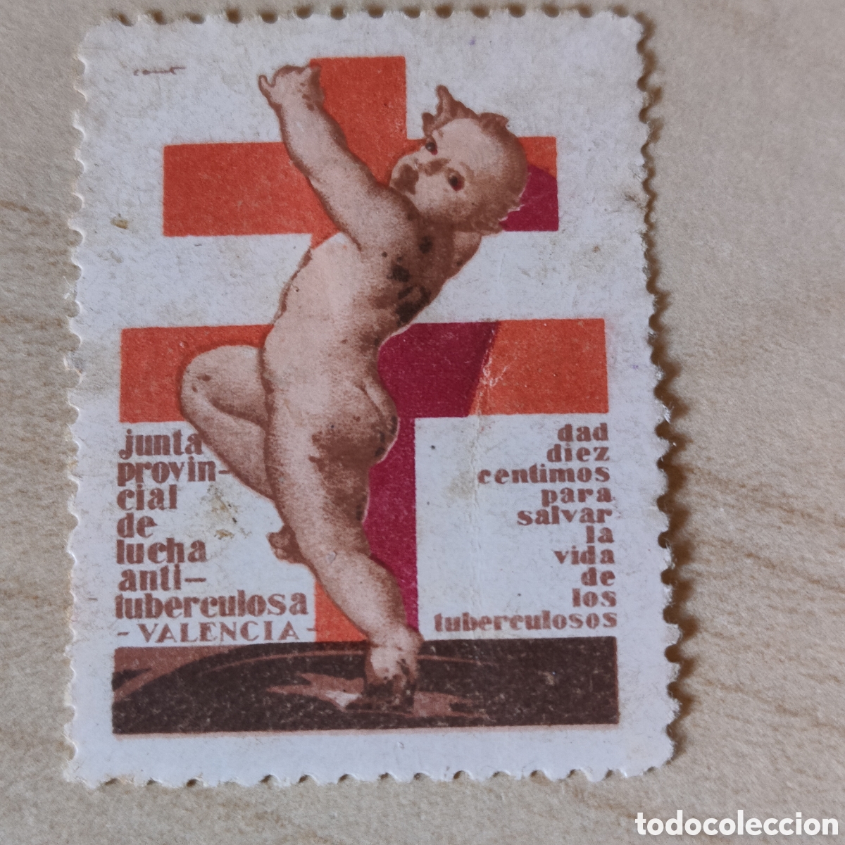 Sellos: Cpex Valencia Junta Provincial lucha Anti-tuberculosa Allepuz 75