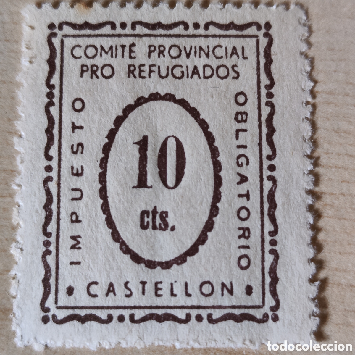 Sellos: y01 Castell&oacute;n Comit&eacute; Provincial Pro Refugiados Allepuz 27 GG333
