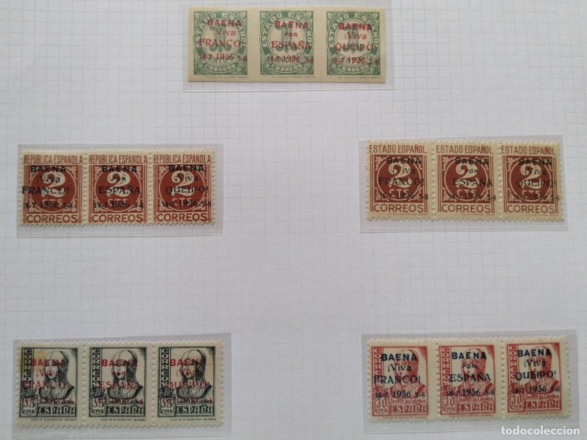Sellos: GUERRA CIVIL BAENA CORDOBA EDIFIL 16-20