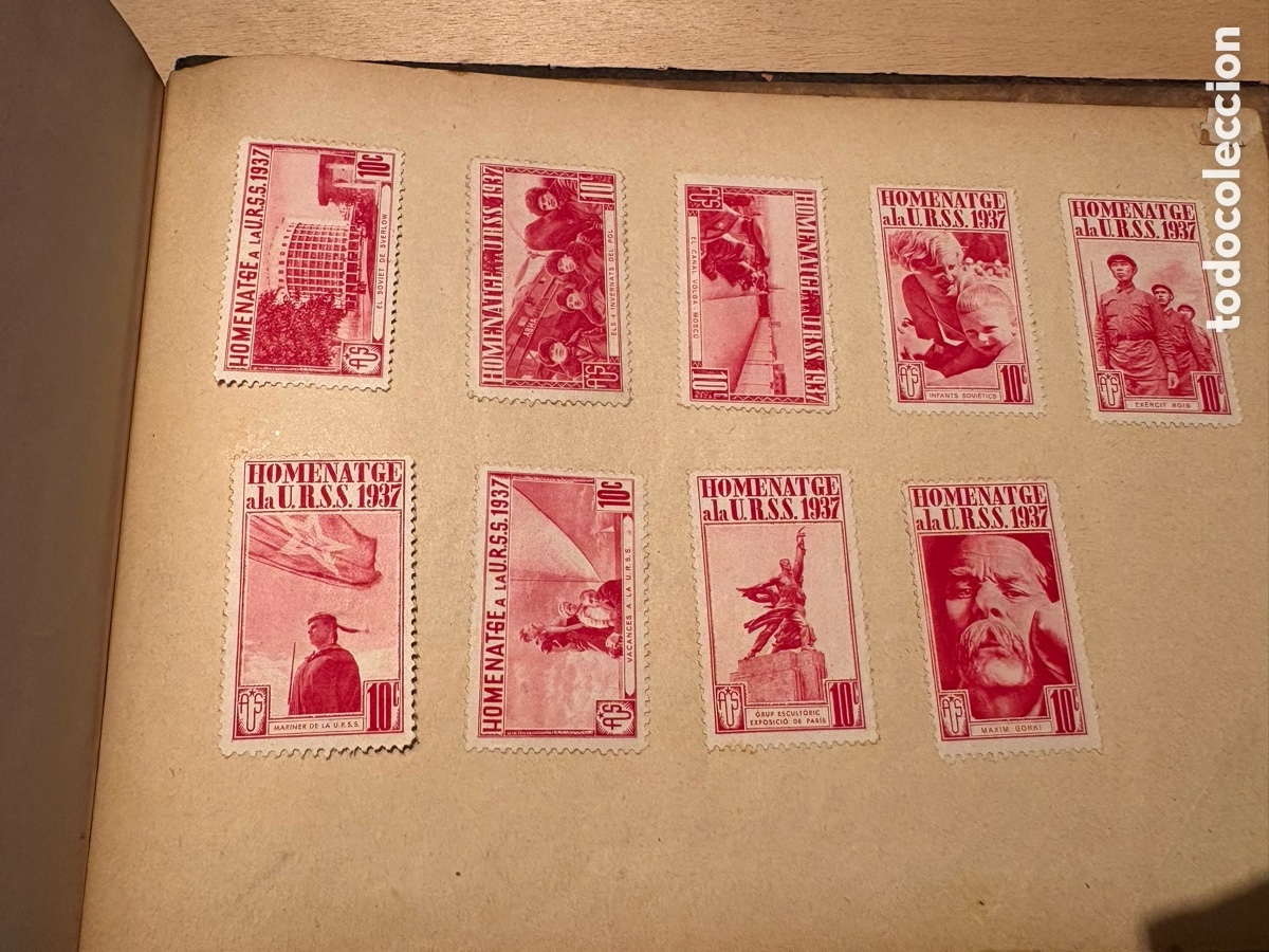 Sellos: Homenatge a la URSS, segells de la Guerra Civil, rarissims