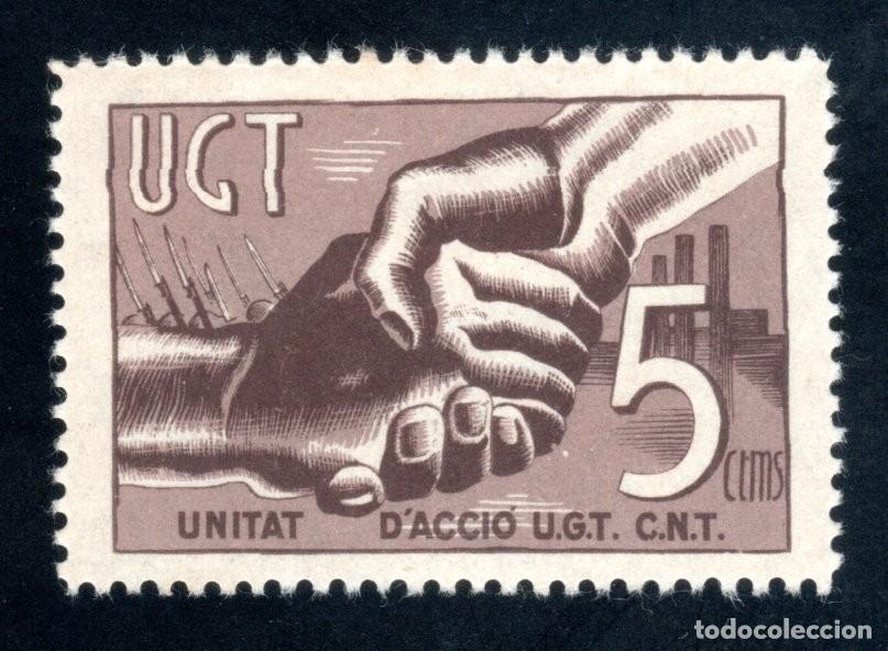 Sellos: U.G.T. UNITAT D'ACCI&Oacute; U.G.T.-C.N.T. ALLEPUZ 1033.