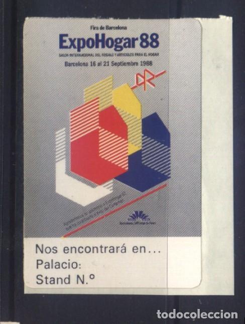 Sellos: S-11828- BARCELONA. EXPOHOGAR 1988.