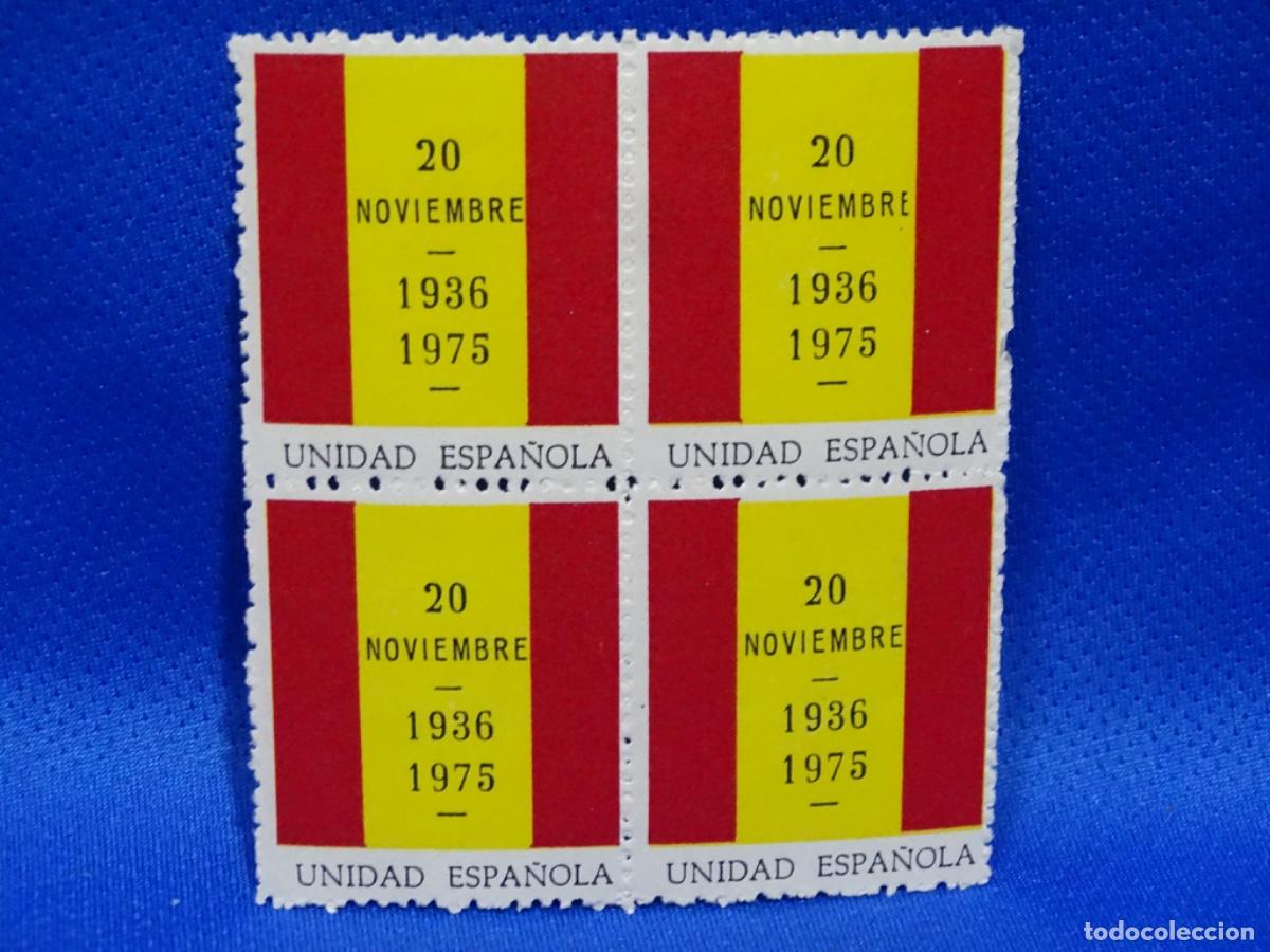Sellos: 4 SELLOS 20 NOVIEMBRE 1936-1975 UNIDAD ESPA&Ntilde;OLA.