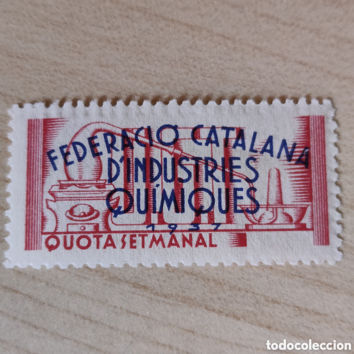 Sellos: cpex MUY DIF&Iacute;CIL U.G.T. Federaci&oacute; Catalana d Industries Qu&iacute;miques quota setmanal Allepuz 915 UGT